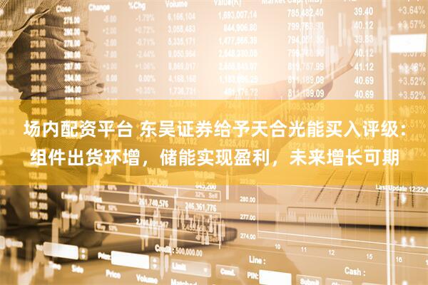 场内配资平台 东吴证券给予天合光能买入评级：组件出货环增，储能实现盈利，未来增长可期