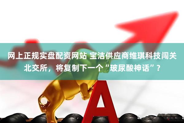 网上正规实盘配资网站 宝洁供应商维琪科技闯关北交所，将复制下一个“玻尿酸神话”？